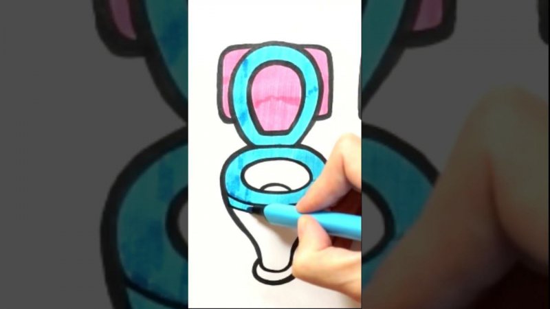 Drawing a bathroom #shorts