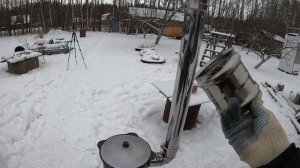 Казан на 10л и печка, обзор.