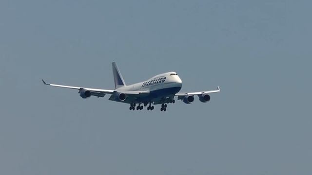 Transaero 747-446|HD Landing at LCLK|Larnaca Intl. Plane Spotting смотреть онлайн