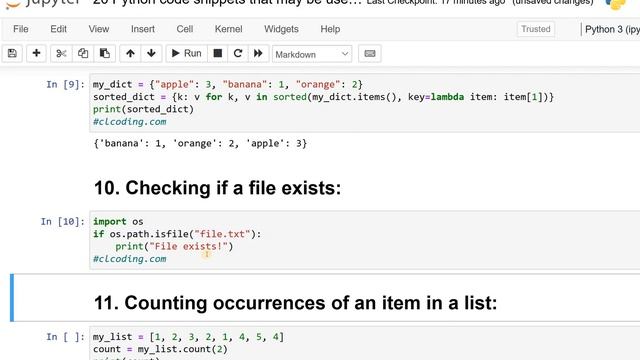 20 Python code snippets that may be useful for everyday problems