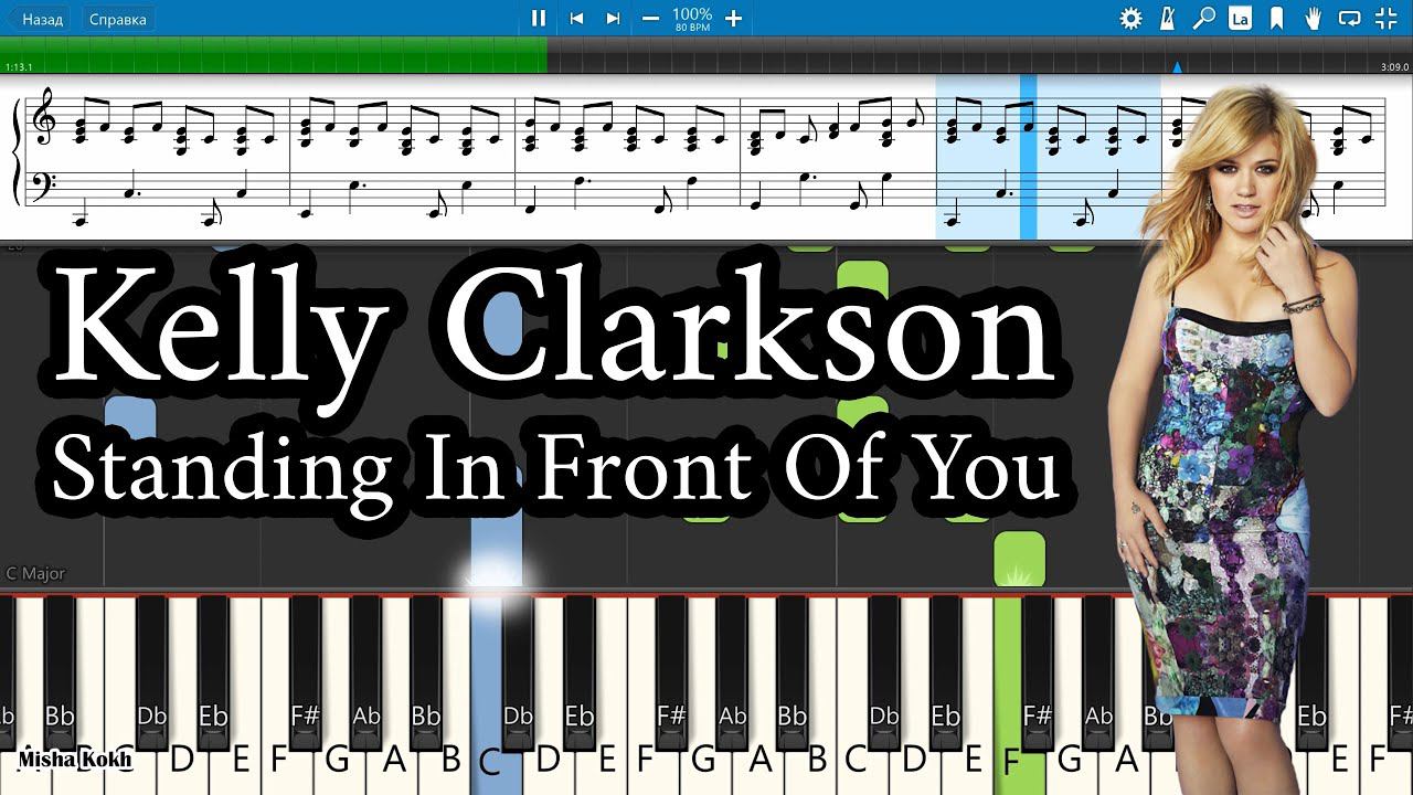 Kelly Clarkson - Standing In Front Of You [Piano Tutorial | Sheets | MIDI] Synthesia