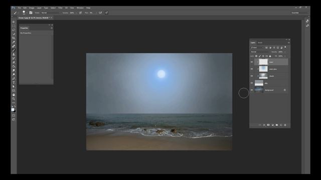 Photoshop Mini-Tutorial: Digital Moon and Clouds смотреть онлайн