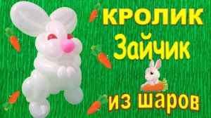 Зайчик из шаров. Кролик. Bunny made of balloons. Rabbit. Balloons. DIY. Hand made. How make