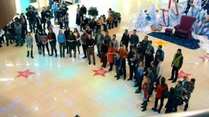 Рождественский перфоманс в ТРЦ "Тау Галерея" / Christmas performance in "Tau Gallery" mall