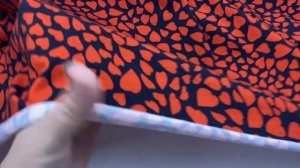 Трикотаж  черного цвета с принтом  красные сердца 38069