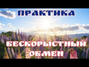 Практика☀️Бескорыстный Обмен, мой опыт. #ШколаСорадение #Митра #Феникс #Практики #Занятия