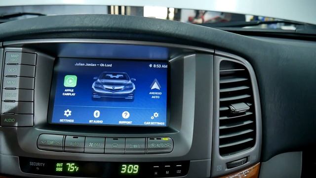 Wireless CarPlay® and Android Auto® in Lexus LX 470 2004 2005 2006 2007 with GROM VLITE - LEX4VT2 смотреть онлайн