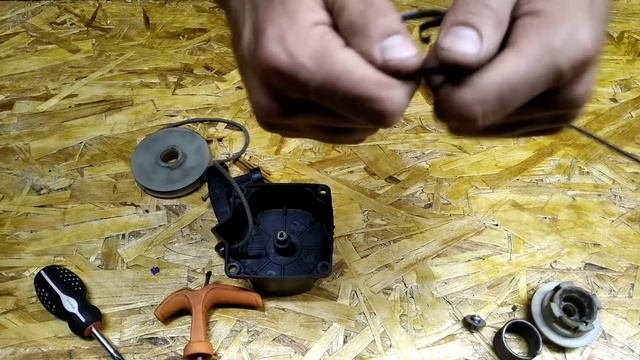 Пожалуй это лучший способ!Ремонт стартера мотокосы, бензотриммера,триммера...?