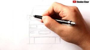 Как нарисовать машину Daewoo Damas