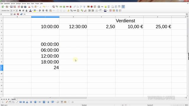Mit Uhrzeiten und Stunden rechnen (LibreOffice Calc) смотреть онлайн