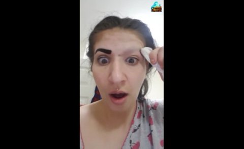 Когда решила сама сделать себе брови