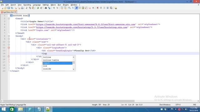 How to make Login Page | Bootstrap | Beginners смотреть онлайн