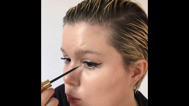 Как легко нарисовать стрелки: пробуем блестящие подводки YSL