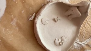 Делаю тарелочку из глины #pinterest
