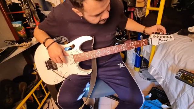 Ajuste y Octavación de Guitarra eléctrica con Floyd Rose (Ibanez Jem Jr) смотреть онлайн