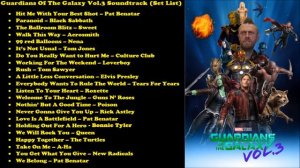 Guardians Of The Galaxy Vol.3 Soundtrack (Set List)