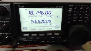 #icom #эфир #радио Работа трансивера Icom - 9100 за городом.