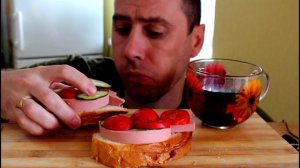 МУКБАНГ НАСТОЯЩИЕ БУТЕРБРОДЫ С КОЛБАСОЙ / MUKBANG SANDWICH / Eating show / 먹방