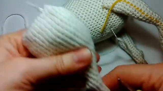 Белая лошадка, ч.3. White hors, р.3. Amigurumi. Crochet. Амигуруми. Игрушки крючком.