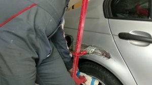 BMW споттер резанная вмятина как устранить.