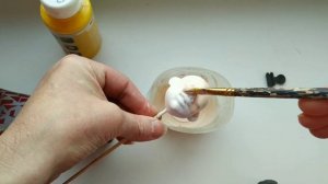 Роспись личика для ватной куклы.