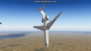 ввод Ту154М в штопор в X-Plane