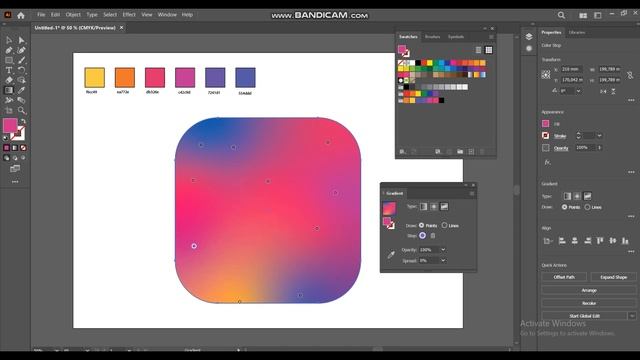 create Instagram logo in 4 min. in Adobe Illustrator