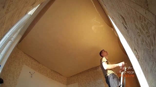 Быстрый монтаж натяжного потолка смотреть онлайн