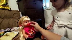 Кукла плачет настоящими слезами, ходит на горшок и разговаривает. Подарок Дарине на день рождения 🌸