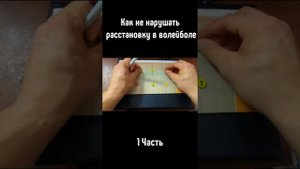 Как не нарушать расстановку в волейболе // 1 Часть