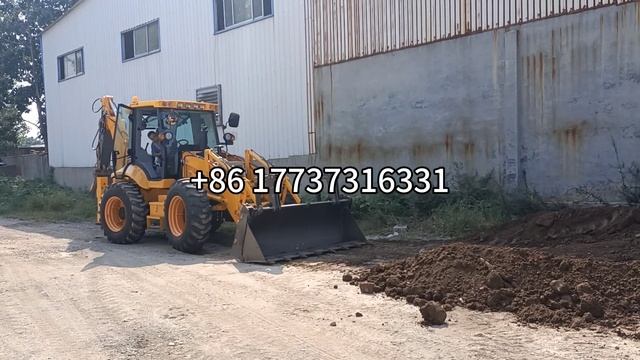 Работа китайский экскаватор погрузчик 388Н#китайский#китай #погрузчик#экскаватор#экскаваторпогрузчи