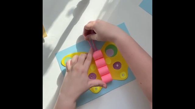 Аппликация "Бабочка". Видеоурок смотреть онлайн