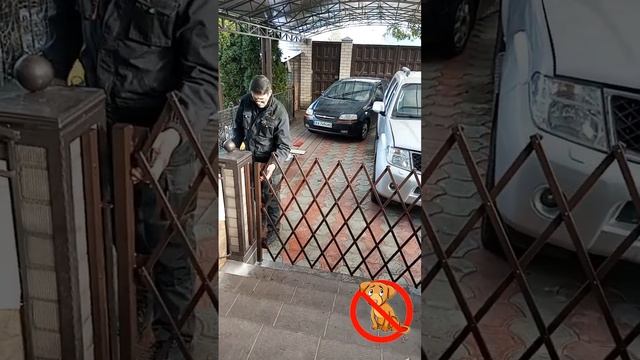 Решётка от домашнего питомца #раздвижныерешетки #раздвежныерешётки смотреть онлайн