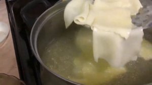 СУП- ЛАПША С КВАДРАТИКАМИ