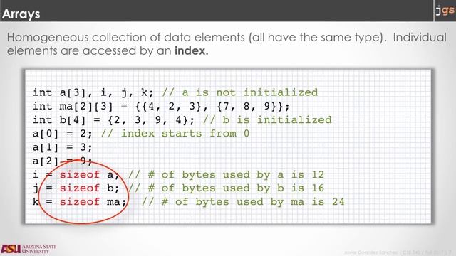 SER240 | Summary of Programming Languages | Arrays in C смотреть онлайн