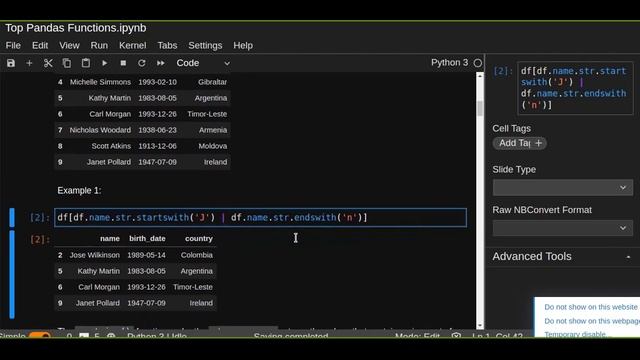 Very Useful Pandas Functions: Pandas Filtering Rows in DataFrame | Pandas Str Accessor