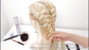 Модная прическа с косами на длинные волосы