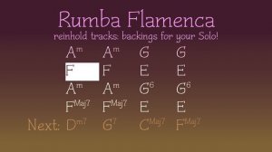 Rumba Flamenca, latin backing track for Guitar in Am, 200bpm. Play along and enjoy