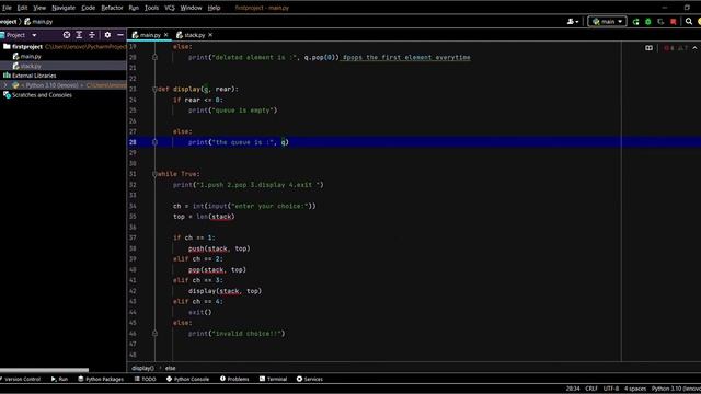 Python Programs|12|queue program in python