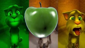 Learn Colors with Talking Tom Cat Kids Games  apple Мой котик кушает киви манго апельсин и помидор