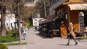 Кисловодск в апреле 2021. Курортный бульвар.