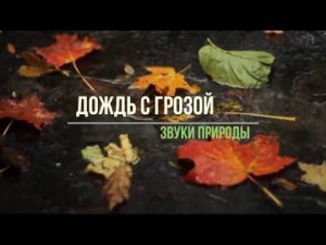 ДОЖДЬ С ГРОЗОЙ. МУЗЫКА ДЛЯ ЗДОРОВОГО И КРЕПКОГО СНА _ ЗВУКИ ПРИРОДЫ HD