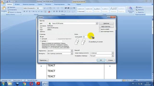 УРОК 5 - ПЕЧАТЬ ДОКУМЕНТА MICROSOFT OFFICE WORD