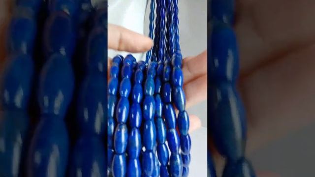 Smooth Lapis lazuli Beads Navy Blue Genuine Natural Gemstone Loose Beads 16 inches Per Strand