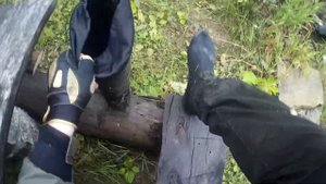 ХАРИУС В РУЧЬЕ! ВСТРЕТИЛИ ВОЛКОСОБАК. ЛОВЛЯ НА МИНИ-УДОЧКУ.