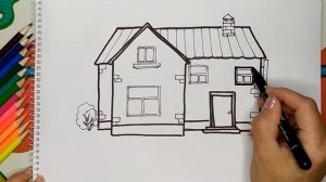 Дом карандашом. Рисуем просто