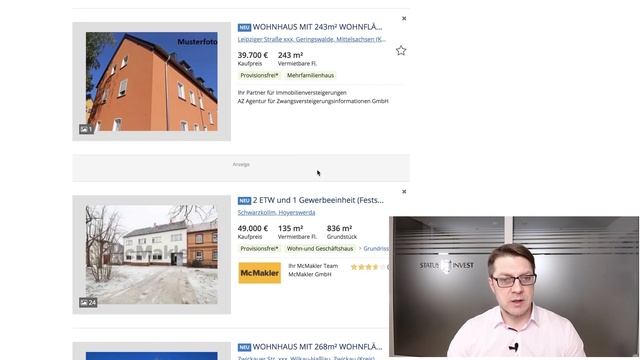 Доходные дома до 200.000€ в Саксонии. Что можно купить за эти деньги?