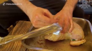 Рецепт Курица Гриль На Вертеле «С дымком» (как приготовить на огне)