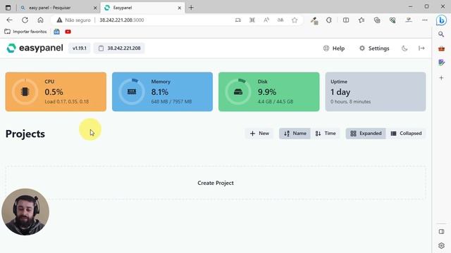 EasyPanel - Instale dezenas de aplicações com um clique смотреть онлайн