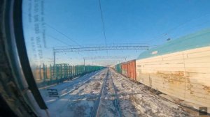 Вид из кабины машиниста. Ружино-Владивосток. Перегон Спасск Дальний-Кнорринг. Часть-5